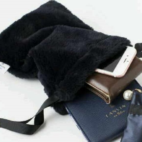 Bundle 2 Faux Fur Drawstring Pouch Bags from Lanvin - Picture 5 of 5